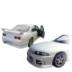 FRP MSPO v2 Body Kit 4pc > Nissan Skyline (R33) GTS 1995-1998 > 4dr Sedan - image 1