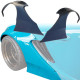 FRP TKYO v1 Wide Body Fender Flares (rear) 100mm > Porsche Cayman (987) 2006-2008 - image 1