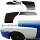 FRP LSPO WRC Wide Body Tapered Fender Flares (rear) 5pc > Subaru Impreza WRX 2002-2007 > 4dr Sedan - image 1