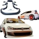 FRP TKYO Wide Body Kit w Wing 8pc > Volkswagen Golf MK7 2015-2018 - image 1