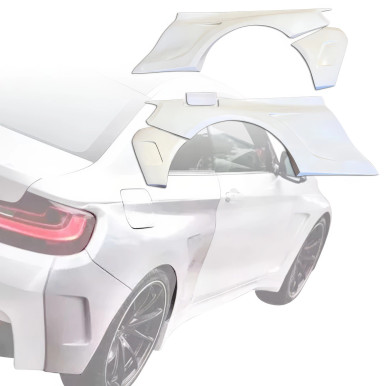 ModeloDrive FRP MHAR Wide Body Fenders (rear) > BMW 2-Series (F22) M-Sport 2014-