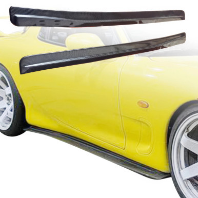 Carbon Fiber FEE Lower Side Splitters > Mazda RX-7 (FD3S) 93-97 ...