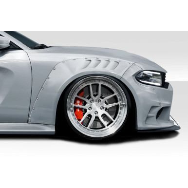2015-2023 Dodge Charger Duraflex SKS Wide Body Front Fender Flares (+80mm) - 4 P