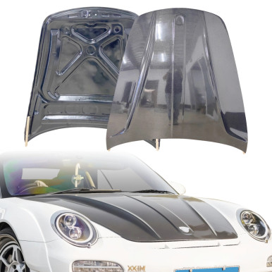 ModeloDrive Carbon Fiber GTR Hood > Porsche 911 (997) 2006-2012