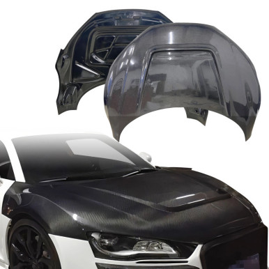 ModeloDrive Carbon Fiber PPRZ Hood > Audi R8 2008-2015