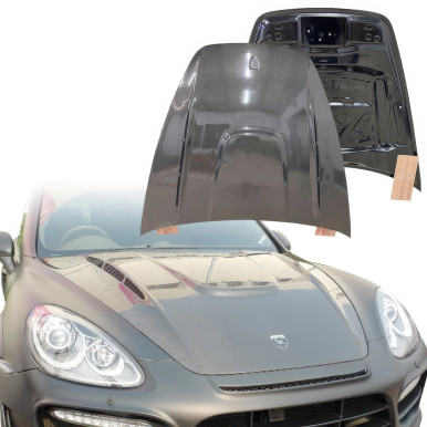 ModeloDrive Carbon Fiber HAMA Hood > Porsche Cayenne (958) 2011-2014
