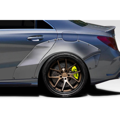 2014-2015 Mercedes CLA Class C117 CLA45 Duraflex Facta Rear Fender Flares - 6 Pi