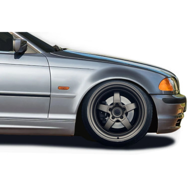 1999-2005 BMW 3 Series E46 4DR Duraflex Alpine Speed Front Fenders ( +30MM ) - 2