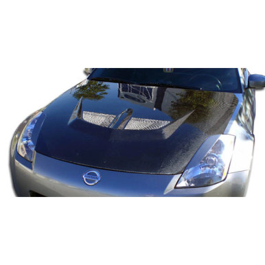 2003-2006 Nissan 350Z Z33 Carbon Creations Evo Hood - 1 Piece
