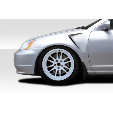 2001-2003 Honda Civic Duraflex F-1 Fenders - 2 Piece