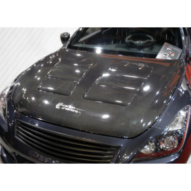 2008-2015 Infiniti G Coupe G37 Q60 Carbon Creations GT Concept Hood - 1 Piece