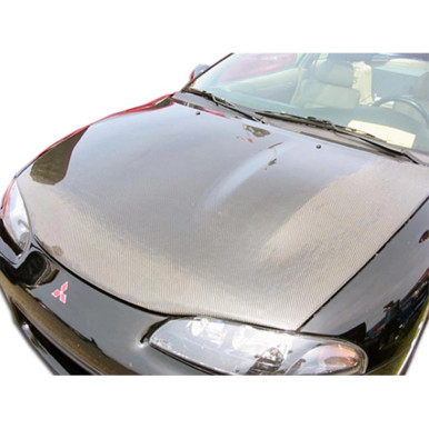1995-1999 Mitsubishi Eclipse Eagle Talon Carbon Creations OEM Look Hood - 1 Piec