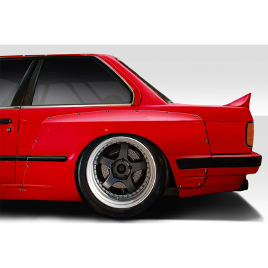 1984-1991 BMW 3 Series E30 Duraflex TKO Wide Body Rear Fender Flares 70mm - 2 Pi