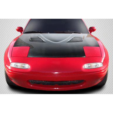 1990-1997 Mazda Miata Carbon Creations DriTech Venom Hood - 1 Piece