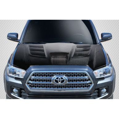 2012-2015 Toyota Tacoma Carbon Creations Viper Look Hood - 1 Piece