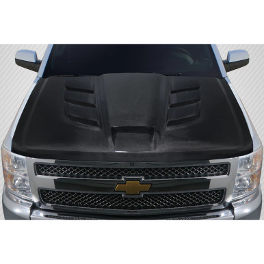 2007-2013 Chevrolet Silverado Carbon Creations Viper Look Hood - 1 Piece