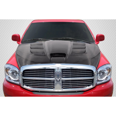 2002-2008 Dodge Ram Carbon Creations DriTech Viper Look Hood - 1 Piece