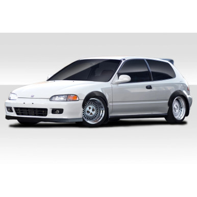 1992-1995 Honda Civic 2dr / HB Duraflex J Spec Fender Flares - 4 Piece