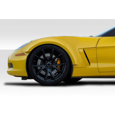 2005-2013 Chevrolet Corvette C6 Duraflex D Sport Front Fender Flares - 2 Piece