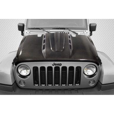 2007-2018 Jeep Wrangler JK Carbon Creations Avenger Hood - 1 Piece