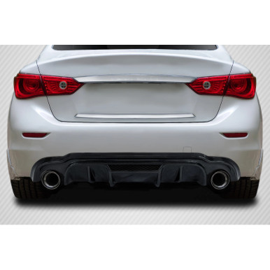 2014-2017 Infiniti Q50 Carbon Creations Lightspeed Rear Diffuser - 1 Piece