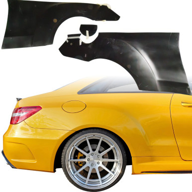 ModeloDrive FRP PDES Wide Body Fenders (rear) Gas Cap for Mercedes-Benz E-Class