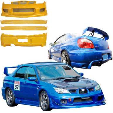 ModeloDrive FRP ING Body Kit 4pc > Subaru Impreza WRX 2006-2007 > 4dr Sedan