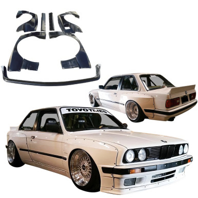 VSaero FRP TKYO Wide Body Kit 9pc for BMW 318i 1984-1992> 2dr Coupe