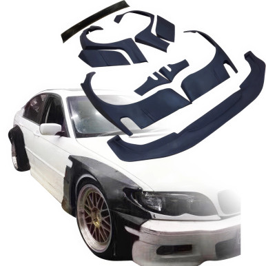 VSaero FRP TKYO V2 Wide Body Kit w Wing for BMW 325i 330i (E46) 2002-2005 > 4dr