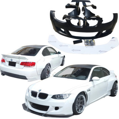 VSaero FRP TKYO Wide Body Kit w Wing for BMW M3 (E92) 2008-2013 > 2dr