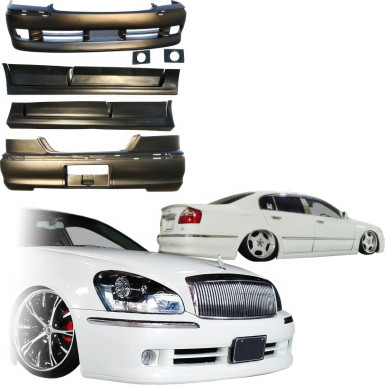 VSaero FRP JPRO Body Kit 10pc for Infiniti Q45 F50 Cima President 2002-2004