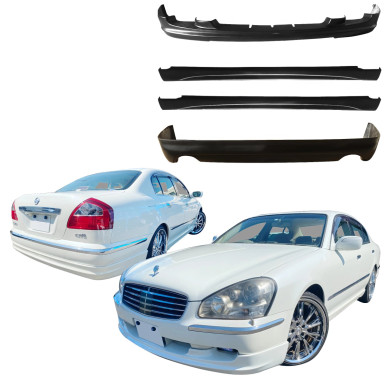 VSaero FRP WAL Body Kit 4pc for Infiniti Q45 F50 Cima 2002-2004