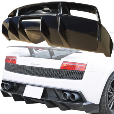 VSaero FRP LP540 LP550 SL Rear Diffuser for Lamborghini Gallardo 2009-2013
