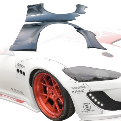 VSaero FRP LBPE Wide Body Fender Flares (front) 40mm for Maserati GranTurismo 20