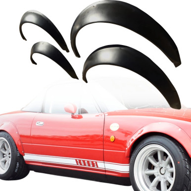 VSaero FRP RDAN Wide Body Fender Flares 4pc 30mm for Mazda Miata MX-5 (NA) 1990-
