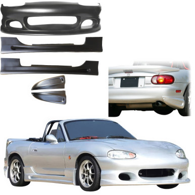 VSaero FRP BOME Body Kit 4pc for Mazda Miata MX-5 (NB) 1998-2005