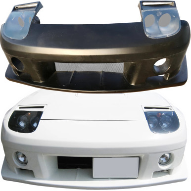 VSaero FRP RAME FC2000 Front Bumper w Lenses for Mazda RX-7 (FC3S) 1986-1992