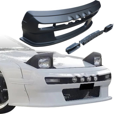 VSaero FRP TKYO Wide Body Rally Front Bumper for Mazda RX-7 (FC3S) 1986-1992