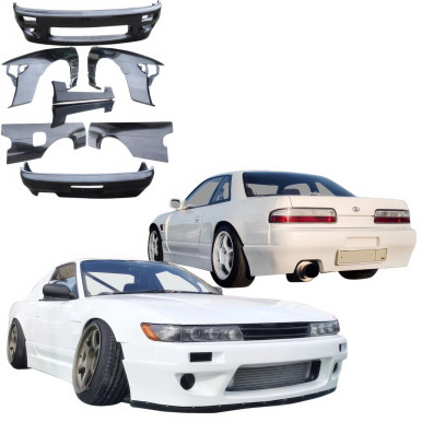 VSaero FRP TKYO v1 Wide Body Kit 9pc for Nissan Silvia (S13) 1989-1994 > 2dr Cou