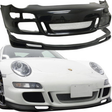 VSaero FRP GT3 RS Front Bumper 2pc for Porsche 911 (997) 2005-2012