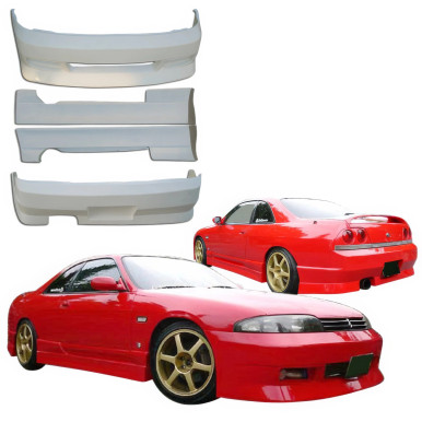 VSaero FRP FKON Body Kit 4pc for Nissan Skyline (R33) GTS 1995-1998 > 2dr Coupe