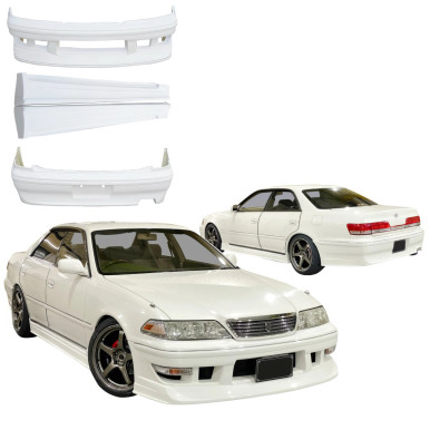 VSaero FRP TRAU Body Kit 4pc for Toyota Mark II (JZX100) 1997-2000