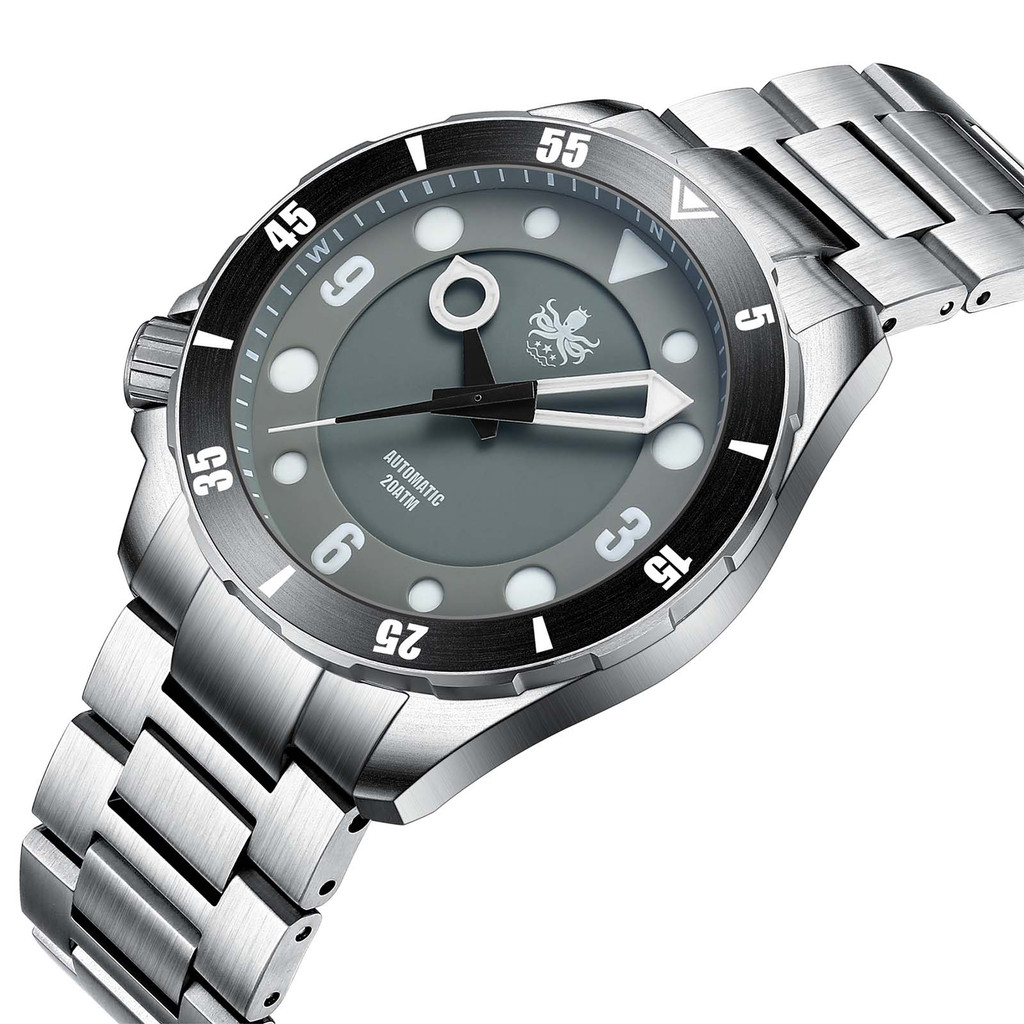 PHOIBOS APOLLO V2 200M SS Automatic Diver Watch With No Date NH38