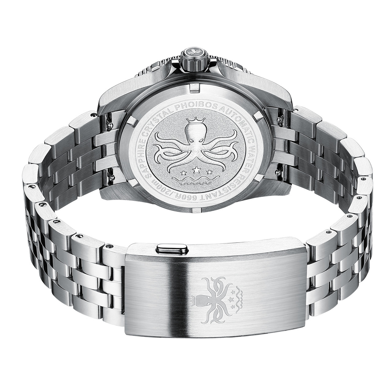 PHOIBOS Voyager 200M Automatic Diver Watch PY026E Sunray Gray