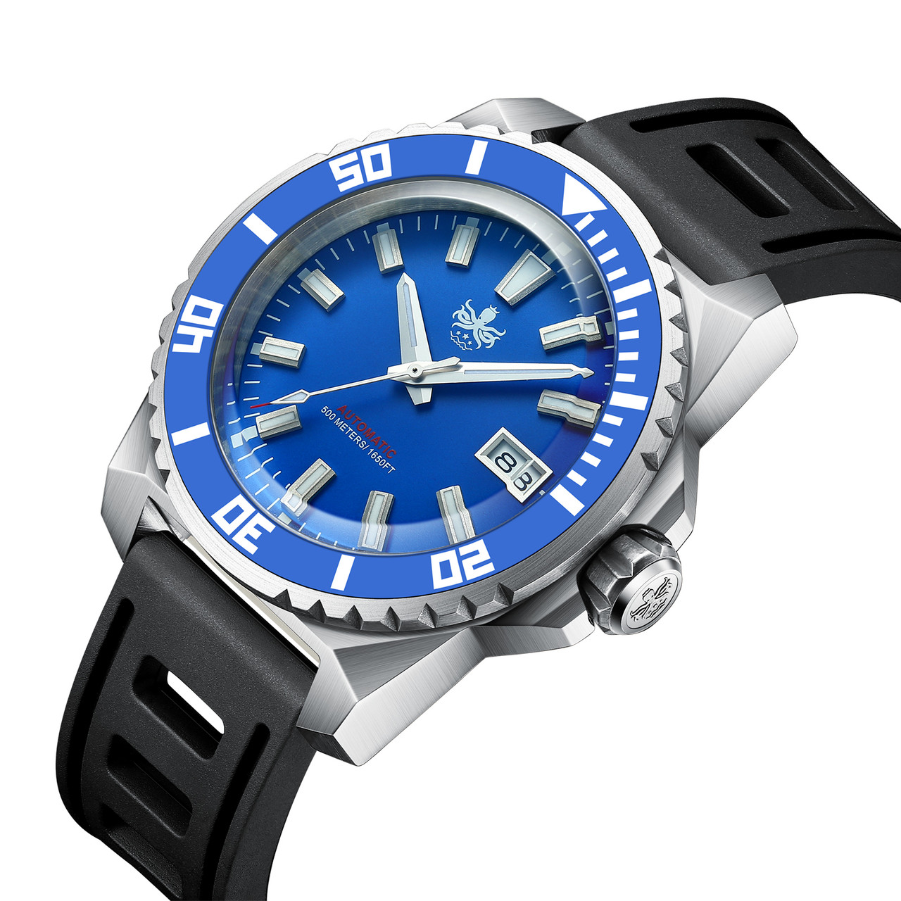 PHOIBOS LEVIATHAN PY032B 500M Automatic Diver Watch Blue