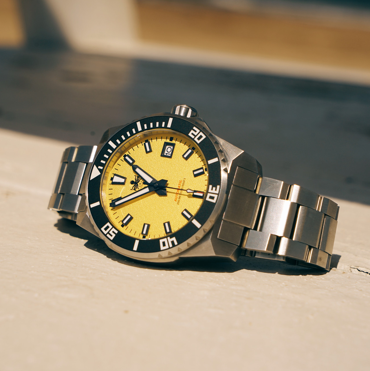 PHOIBOS LEVIATHAN 200M Automatic Diver Watch PY050F Yellow