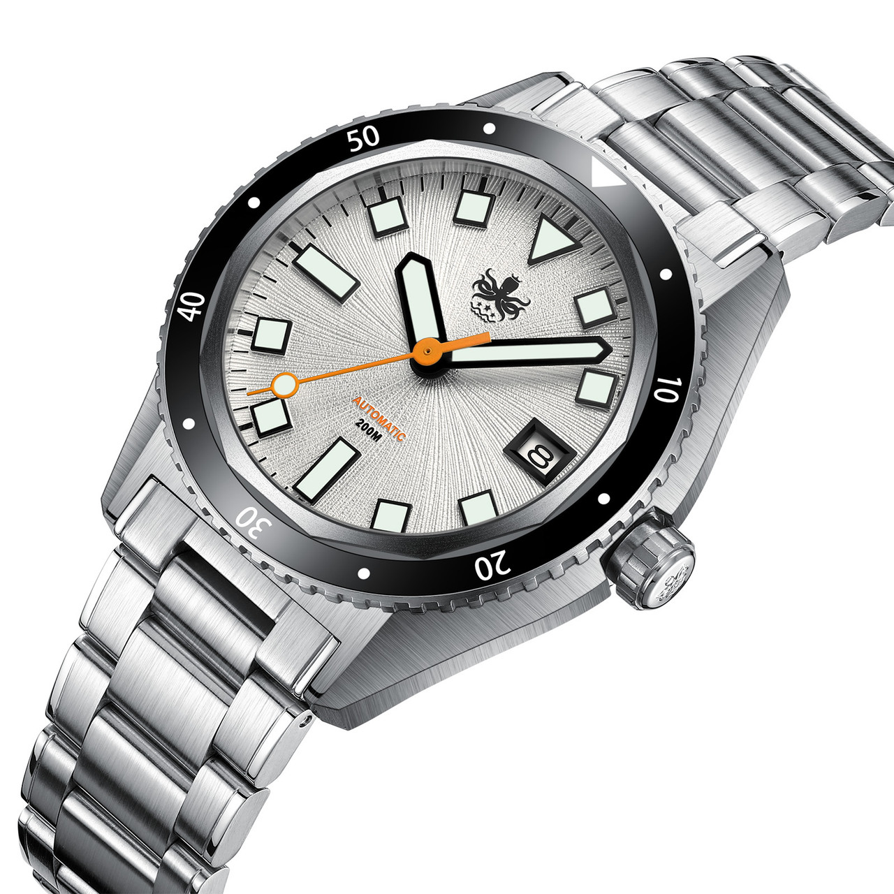 PHOIBOS Argo 200M Automatic Diver Watch PY052E Spiral Sunray