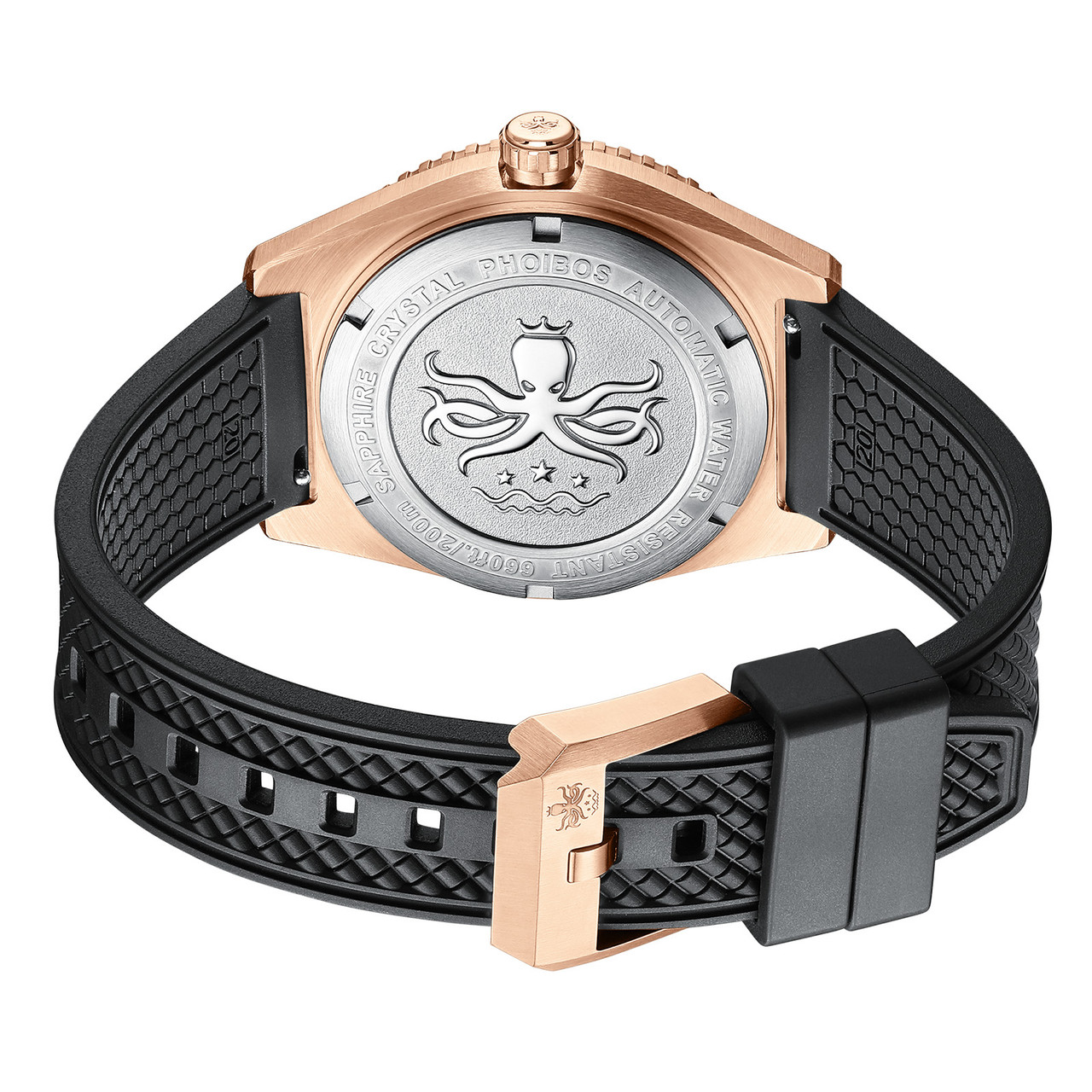 PHOIBOS Argo Bronze 200M Automatic Diver Watch PY057H Spiral