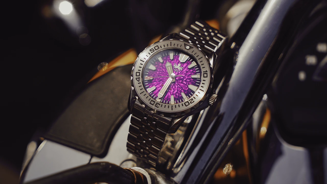 PHOIBOS KRAKEN 200M Automatic Diver Watch PY059H Midnight Purple