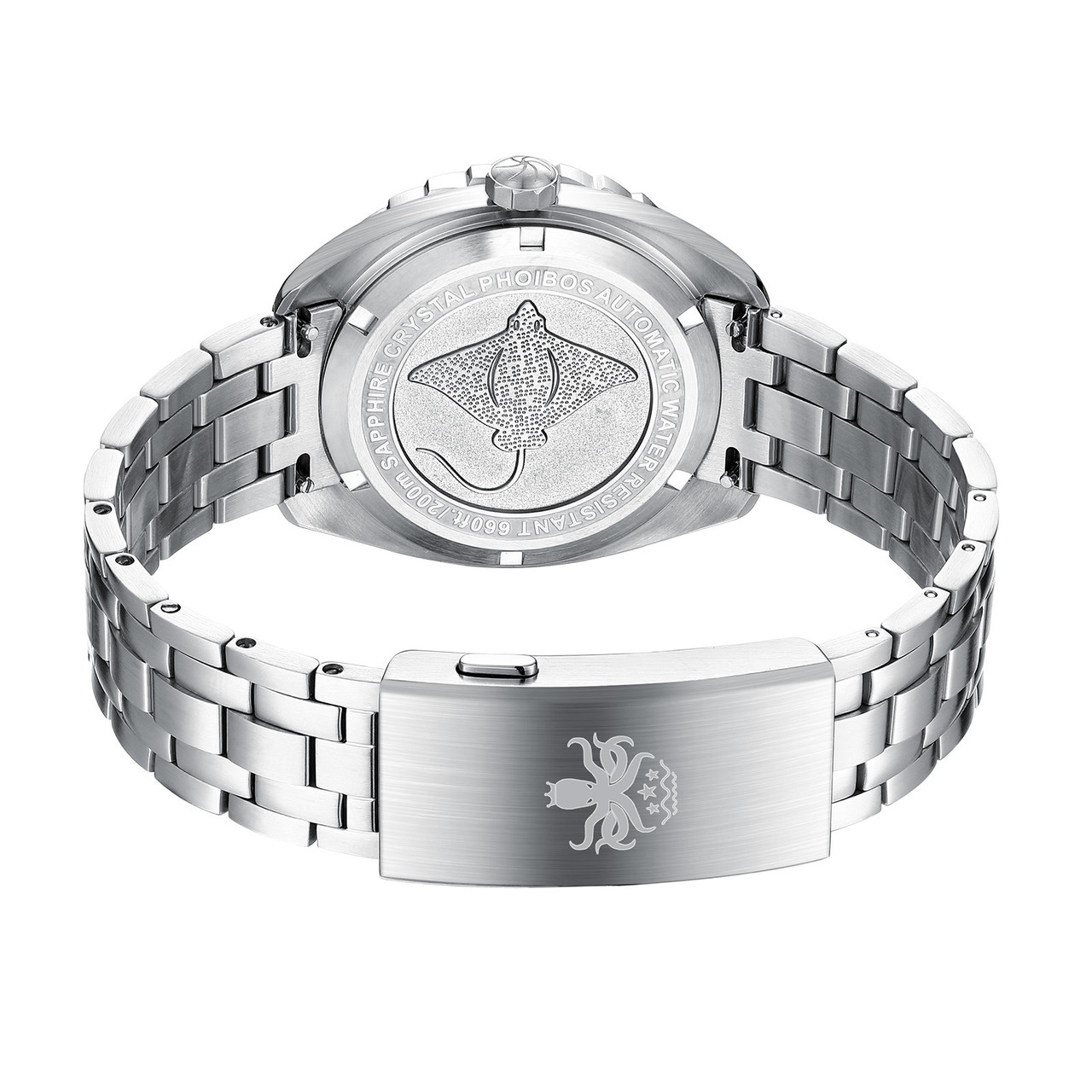 PHOIBOS EAGLE RAY 200M Automatic Diver Watch PY065BN Lapis Lazuli